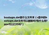 bootsqm.dat是什么文件夹（c盘中的bootsqm.dat文件可以删除吗?有什么用?pps可以打开吗?）