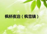 枫桥夜泊（枫雪镇）