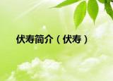 伏寿简介（伏寿）