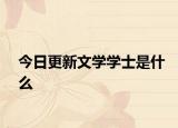 今日更新文学学士是什么