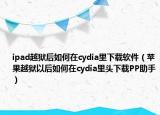 ipad越狱后如何在cydia里下载软件（苹果越狱以后如何在cydia里头下载PP助手）
