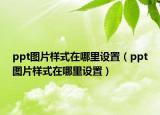 ppt图片样式在哪里设置（ppt图片样式在哪里设置）