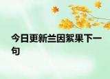 今日更新兰因絮果下一句