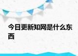 今日更新知网是什么东西