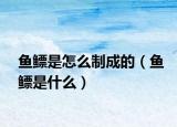 鱼鳔是怎么制成的（鱼鳔是什么）