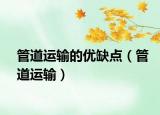 管道运输的优缺点（管道运输）