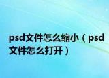 psd文件怎么缩小（psd文件怎么打开）