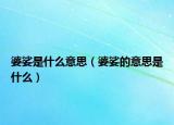 婆娑是什么意思（婆娑的意思是什么）