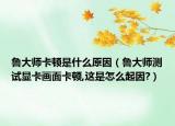 鲁大师卡顿是什么原因（鲁大师测试显卡画面卡顿,这是怎么起因?）