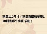 苹果110尺寸（苹果官网和苹果110到底哪个准啊 求助）