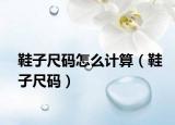 鞋子尺码怎么计算（鞋子尺码）