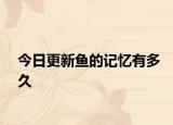 今日更新鱼的记忆有多久