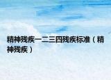 精神残疾一二三四残疾标准（精神残疾）