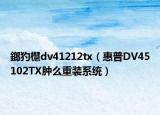 鎯犳櫘dv41212tx（惠普DV45102TX肿么重装系统）