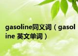 gasoline同义词（gasoline 英文单词）
