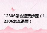 12306怎么退票步骤（12306怎么退票）