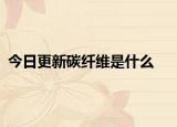 今日更新碳纤维是什么