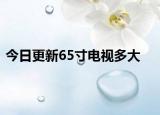 今日更新65寸电视多大