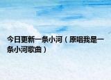 今日更新一条小河（原唱我是一条小河歌曲）