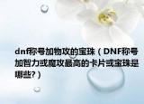dnf称号加物攻的宝珠（DNF称号加智力或魔攻最高的卡片或宝珠是哪些?）
