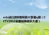 cctv涓浗姘戞棌鍣ㄤ箰澶ц禌（CCTV2012全国民族器乐大赛）