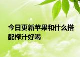 今日更新苹果和什么搭配榨汁好喝