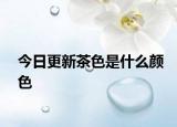 今日更新茶色是什么颜色