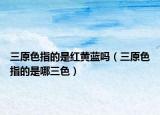 三原色指的是红黄蓝吗（三原色指的是哪三色）