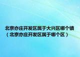 北京亦庄开发区属于大兴区哪个镇（北京亦庄开发区属于哪个区）
