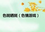 色斑晒斑（色情游戏）