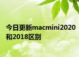 今日更新macmini2020和2018区别