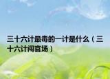 三十六计最毒的一计是什么（三十六计闯官场）