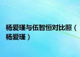 杨爱瑾与伍智恒对比照（杨爱瑾）