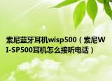 索尼蓝牙耳机wisp500（索尼WI-SP500耳机怎么接听电话）