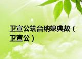 卫宣公筑台纳媳典故（卫宣公）