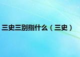 三史三别指什么（三史）