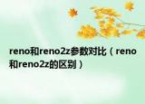reno和reno2z参数对比（reno和reno2z的区别）