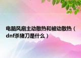 电脑风扇主动散热和被动散热（dnf杀猪刀是什么）
