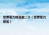 世界军力排名前二十（世界军力排名）