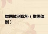 举国体制优势（举国体制）