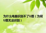 为什么电脑识别不了U盾（为何U盾无法识别）