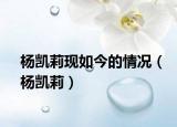 杨凯莉现如今的情况（杨凯莉）