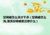 空调被怎么洗才干净（空调被怎么洗,清洗空调被要注意什么）