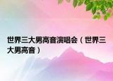 世界三大男高音演唱会（世界三大男高音）