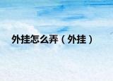 外挂怎么弄（外挂）
