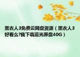 黑衣人3免费云网盘资源（黑衣人3好看么?我下载蓝光原盘40G）