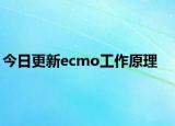 今日更新ecmo工作原理