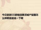 今日更新﻿﻿碧桂园银河城户型图怎么样呢谁能说一下呢