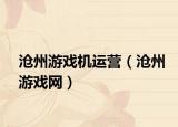 沧州游戏机运营（沧州游戏网）