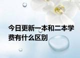 今日更新一本和二本学费有什么区别